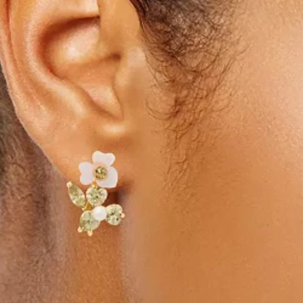 kate spade Precious Pansy Cluster Studs/NWT - Picture 2 of 10